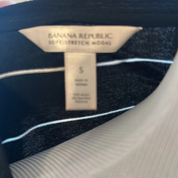 Banana Republic Soft Modal Stripe Tank, Size Small, Like New - Picture 6 of 6